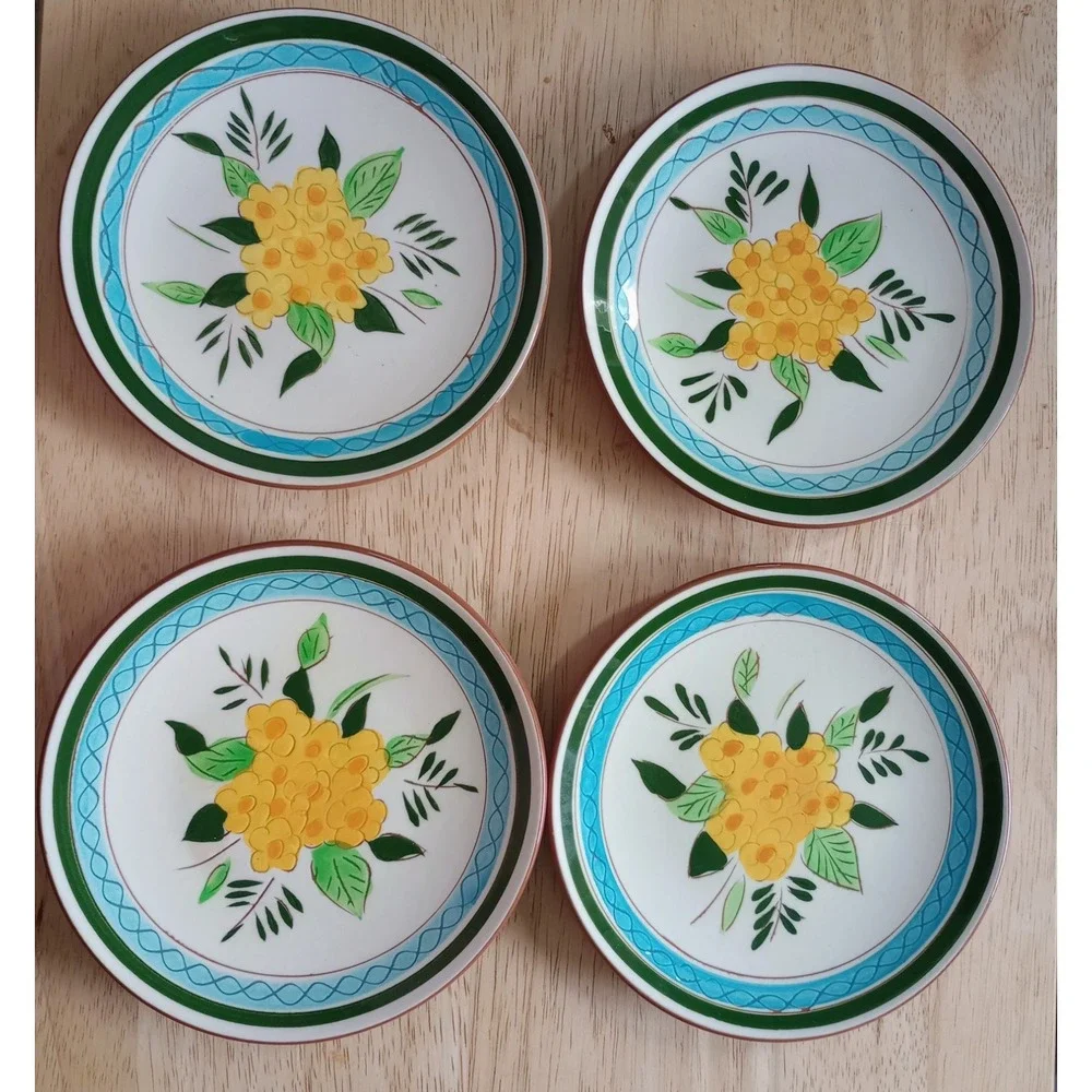 Stangl Pottery Country Garden Bread & Butter Plates Mid-Century 6.25